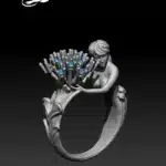 gold ring for women Mermaid Ring from free3dfile.com